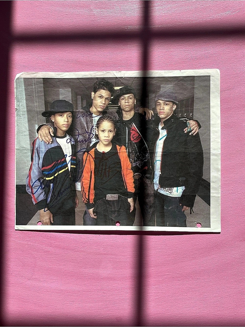 Autographed Photo of B5 (Boy Band) from 2005